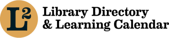 L2 logo with text: Library Directory & Learning Calendar